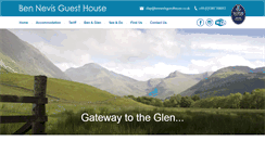 Desktop Screenshot of bennevisguesthouse.co.uk